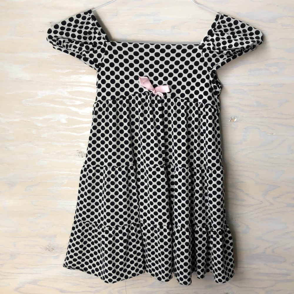 Rare, Too Black and white polka dot dress Sz 6
